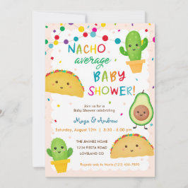 Invitación media de Baby Shower de NACHO