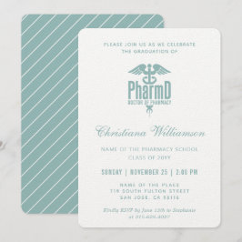 Invitación Médica de Farmacia PharmD Graduación