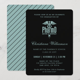 Invitación Médica de Farmacia PharmD Graduación