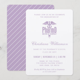 Invitación Médica de Farmacia PharmD Graduación