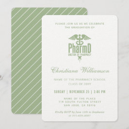 Invitación Médica de Farmacia PharmD Graduación