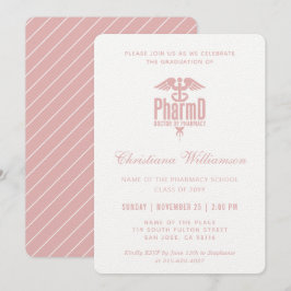 Invitación Médica de Farmacia PharmD Graduación