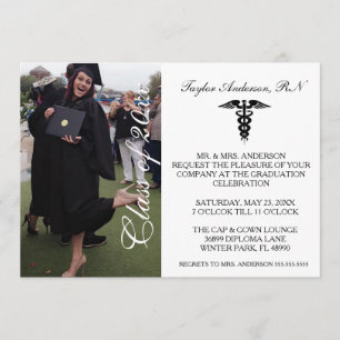 Invitación médica de la graduación de la escuela