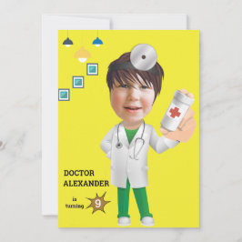 Invitación Médica Médico CHICO Foto Sensacional DIVERSIÓN Cum