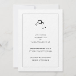Invitación Medical School Graduation Announcement