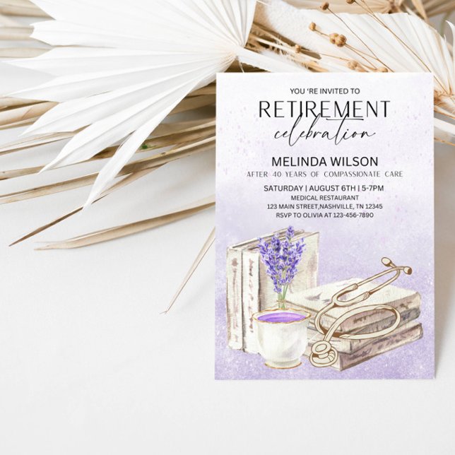 Invitación Médico orgullosamente Retirado Fiesta de Jubilació (Subido por el creador)