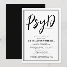 Médico PsyD Del Partido De Graduación De Psicologí
