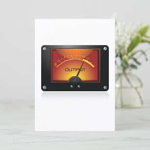 Invitación Medidor de nivel de salida de VU Meter de audio