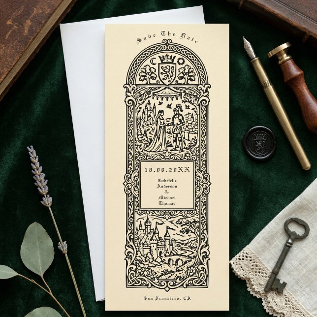 Invitación Medieval Castle Couple Engagement Announcement (Subido por el creador)