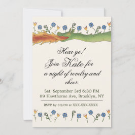 Invitación Medieval Ren Faire  dragon Invitation