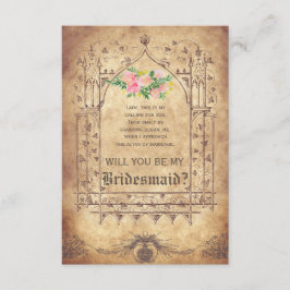 Invitación Medieval ¿Serás mi dama de honor?