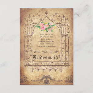 Invitación Medieval ¿Serás mi dama de honor?