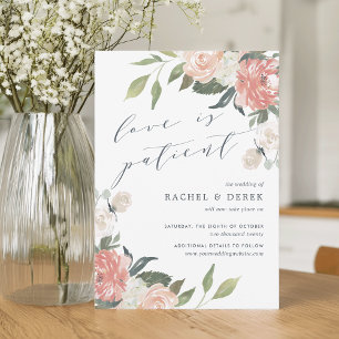 Invitación Medio verano   Posposición del Boda de acuarela fl