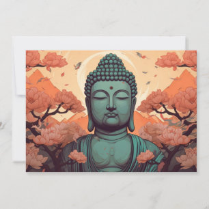 Invitación Meditación Buda Arte Espiritual