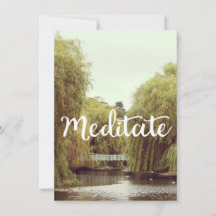 Invitación Meditar en el mensaje inspirador del parque