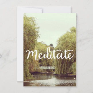 Invitación Meditar en el mensaje inspirador del parque