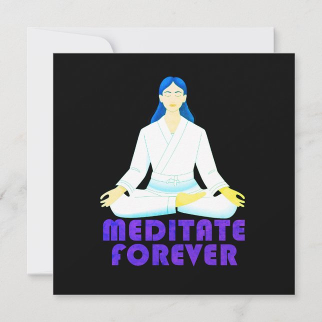 Invitación Meditar para siempre (Anverso)