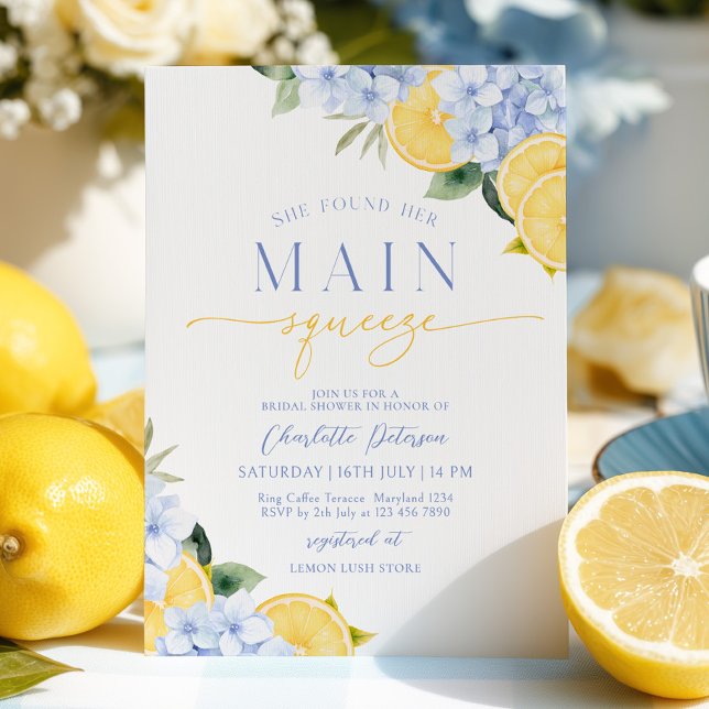 Invitación Mediterranean Lemon Bridal Shower (Subido por el creador)