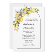 Mediterranean Lemon Citrus Wedding Collection