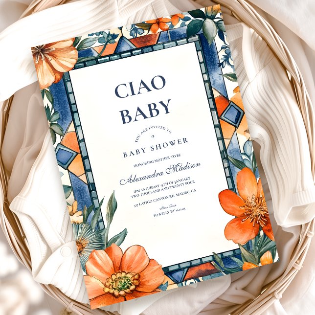 Invitación Mediterranean Tiles Amalfi Capri (Subido por el creador)