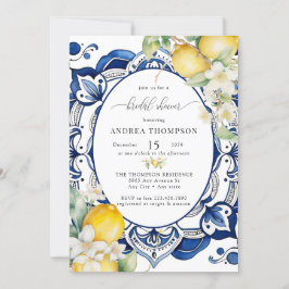 Invitación Mediterráneo | Citrus Lemon | Ducha de novia