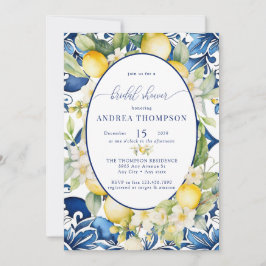 Invitación Mediterráneo | Citrus Lemon | Ducha de novia