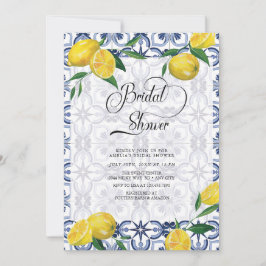 Invitación Mediterráneo | Limón | Ducha de novia