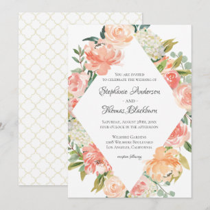Invitación Medley floral de acuarela de verano