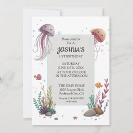 Invitación Medusas Adorables