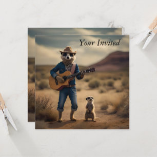 Invitación Meerkat Duet: Juntos en armonía,