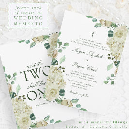 Invitación Megan Elegant Greenery y Boda Católica