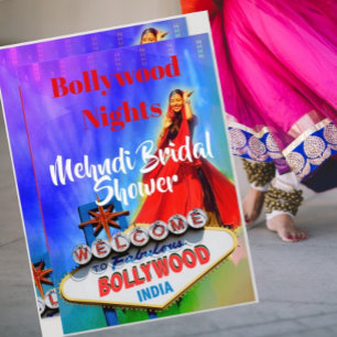 Invitación Mehndi Henna Bridal Shower Bollywood Indian