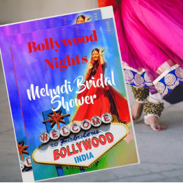 Invitación Mehndi Henna Bridal Shower Bollywood Indian