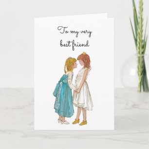 Invitación Mejor amigo, por favor, sea mi dama de honor princ