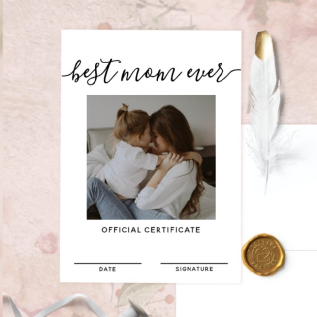 Invitación Mejor Día de la Madre oficial de certificado de ma (Subido por el creador)