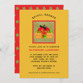 Invitación Mejor ducha de novias en Halloween de otoño