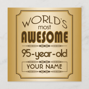 Invitación Mejor Fabuloso Mundo de la Celebración de los Años