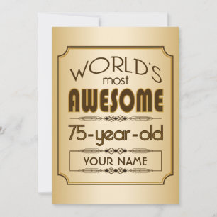 Invitación Mejor Fabuloso Mundo de la Celebración del Cumplea