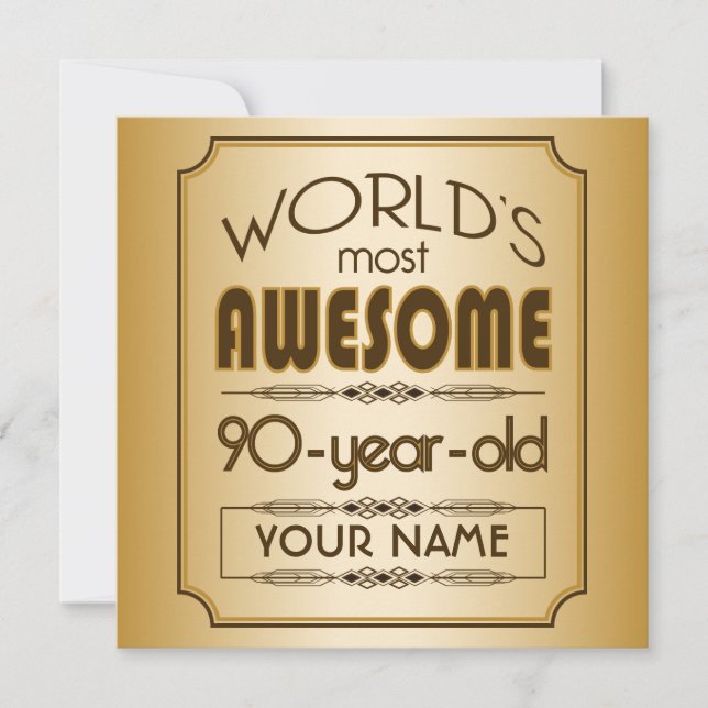 Invitación Mejor Fabuloso Mundo de la Celebración del Cumplea (Anverso)