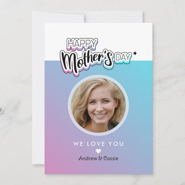 Invitación Mejor mamá del mundo (Anverso)