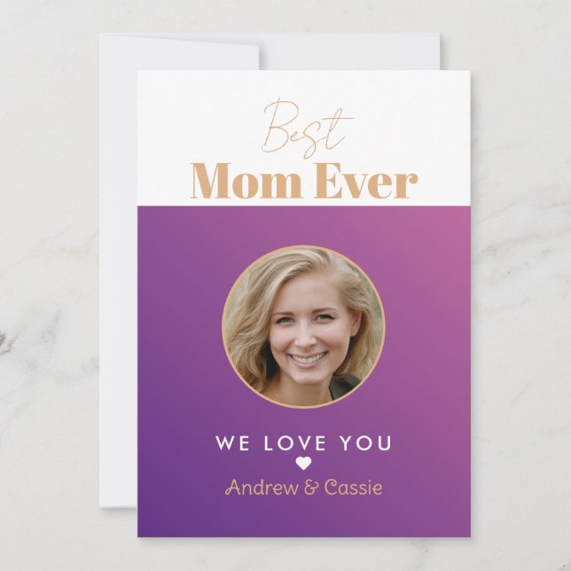 Invitación Mejor mamá del mundo (Anverso)