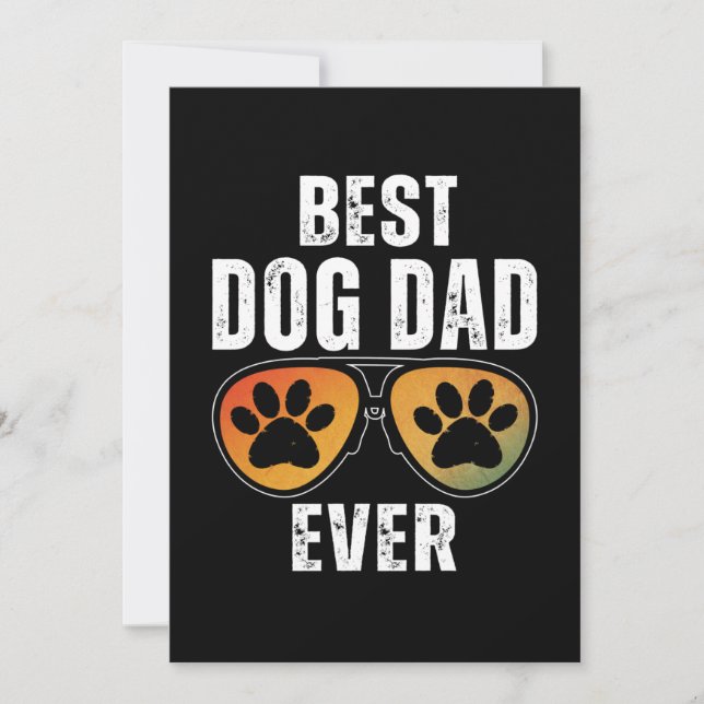 INVITACIÓN MEJOR PAPÁ DE PERRO DE LA HISTORIA (Anverso)