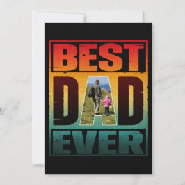INVITACIÓN MEJOR PAPÁ DEL MUNDO DIA DEL PADRE FOTO PERSONALIZ