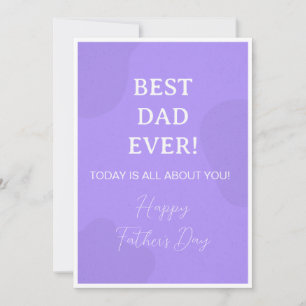 Invitación Mejor Papá del Mundo - Simple Día del Padre morado