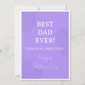 Invitación Mejor Papá del Mundo - Simple Día del Padre morado
