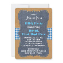 MEJOR PAPÁ DEL Oeste, Personalizado FIESTA Denim B