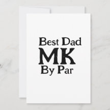 Mejor papá por par monograma simple rusti del día 