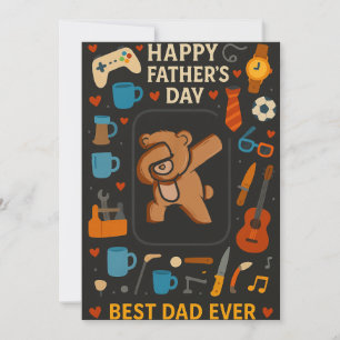 Invitación Mejor Papá Que Nunca Dabbing Teach Fathers Day Car