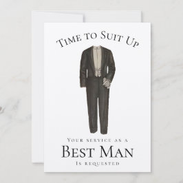 Invitación Mejor propuesta de hombre tiempo para usar el Tuxe