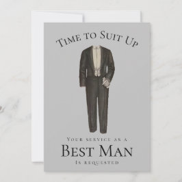 Invitación Mejor propuesta de hombre tiempo para usar el Tuxe